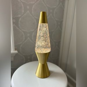 Gold Glitter Lava Lamp